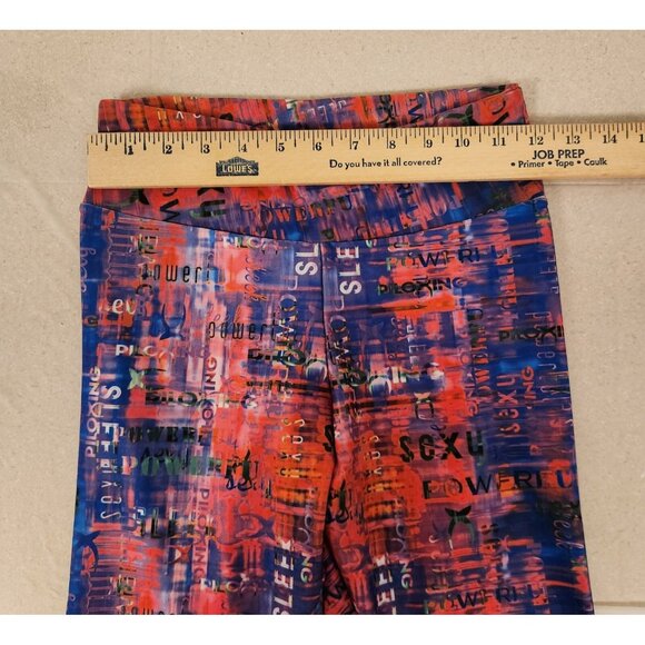 Piloxing Power Leggings All Over Colorful Print‎ Made-Brazil Mid-Rise Medium EUC - Picture 10 of 14